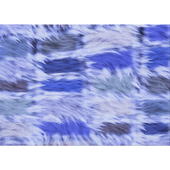Ahgly Company Machine Washable Indoor Rectangle Transitional Jeans Blue Area Rugs, 8' x 10'