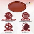 thumbnail image 4 of Impresserve Edge Collection 8" Disposable Plates, Cranberry Red (20 Pack) Heavy-Duty Plastic Dinnerware for Appetizers, Weddings, Parties, and Catering, 4 of 9