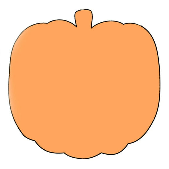 SHAPES ETC. Sticky Shape Notepad - Pumpkin