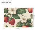 thumbnail image 4 of Yayeee Bath Rug for Bathroom Floor Non Slip Contour Fluffy Soft Absorbent Mat, 20"x24", Beige Strawberry, 4 of 7