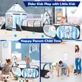 thumbnail image 2 of Wilwolfer Spaceship 3pc Baby Ball Pit Tent for Kids 3/4/5/6 Years Toddlers with Play Tunnel Pop up Indoor Polyester Toys, 2 of 10