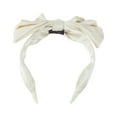 thumbnail image 4 of Unique Bargains 1 Pc Bow Wide Headbands for Women Beige, 4 of 6