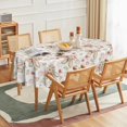 thumbnail image 2 of Easter Tablecloth 60×84 Inch Oval, Bunny Ear Flowers Spring Washable Seasonal Table Cover for Party Picnic Dinner Decor, 2 of 6