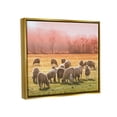 thumbnail image 5 of Stupell Industries Sheep Herd Grazing Warm Pink Sunset Rural Grassland Photograph Metallic Gold Floating Framed Canvas Print Wall Art, Design by Daphne Polselli, 5 of 5