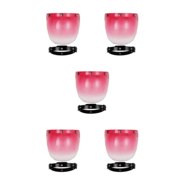 relayinert Vintage With Windshield Materials For Unisex Riders Easy To Clean Gradient Pink Black 5Set