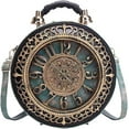 thumbnail image 2 of Baguery PVC Clock Shaped Crossbody Bag - Waterproof Adjustable Shoulder Purse for Women, 2 of 7