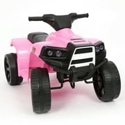Leadzm 6V ATV Kids Battery Powered Small Beach Ride-On Car Pink