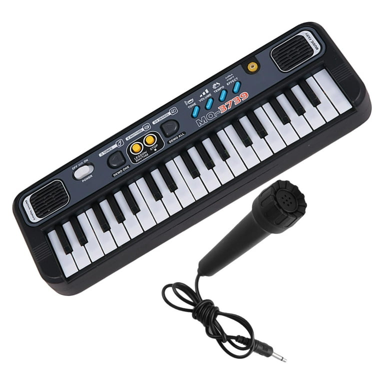 Keyboard Piano 37 Key Small Portable Digital Electronic Keyboard with 24  Demo Songs Musical Gift for Beginners Kids , 3739, 33x10.5x4cm