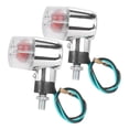 thumbnail image 3 of Zorion 2 Pieces Motorcycle LED Turn Light LED Mini Blinkers Universal Lamp Assembly White, 3 of 9