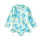 thumbnail image 1 of Odeerbi 1-5 Años Trajes de Baño Antisarpullido de Manga Larga Para Niñas Traje de Baño de Entrenamiento Atlético de Una Pieza Para Niñas, 1 of 2