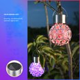 thumbnail image 3 of Led Solar Hollow Pattern Lamp Garden Lantern Luz Decorativa Colgante Al Aire Libre Para Porche Patio De Césped seitruly HA026927-02, 3 of 6