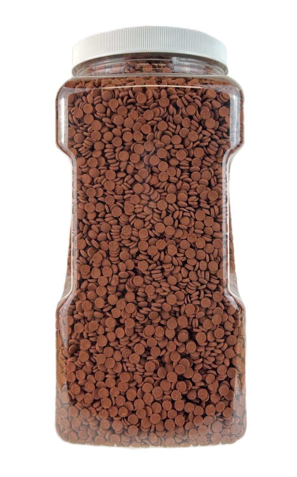 Aquatic Foods Inc. 8mm - 1/3" Brine Shrimp & Red Algae Color Enhancing Sinking Wafers for Shrimp, Snails, Crabs, Plecos, Catfish. Bottom and All Tropical Fish...WL 4-lbs 12oz Lg Jar