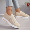 thumbnail image 4 of Slip on Socks Walking Shoes for Women 2025 Spring Comfortable Platform Nursing Tennis Fashion Sneakers, 4 of 8