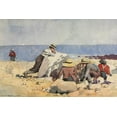 thumbnail image 2 of Homer, Winslow 14x11 Black Ornate Wood Framed with Double Matting Museum Art Print Titled - A Clam Bake, 2 of 4