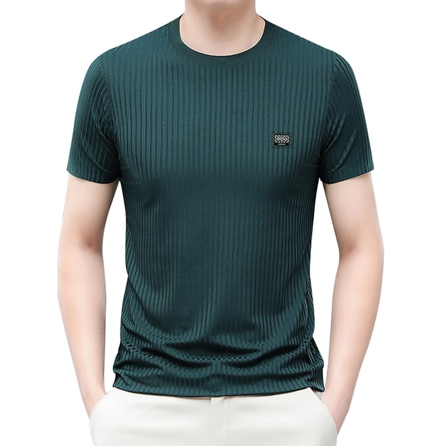 BOBOGOJP T-Shirts Graphiques pour Hommes Manches Courtes Mi-Longues Col Rond Décontracté (AG,L)