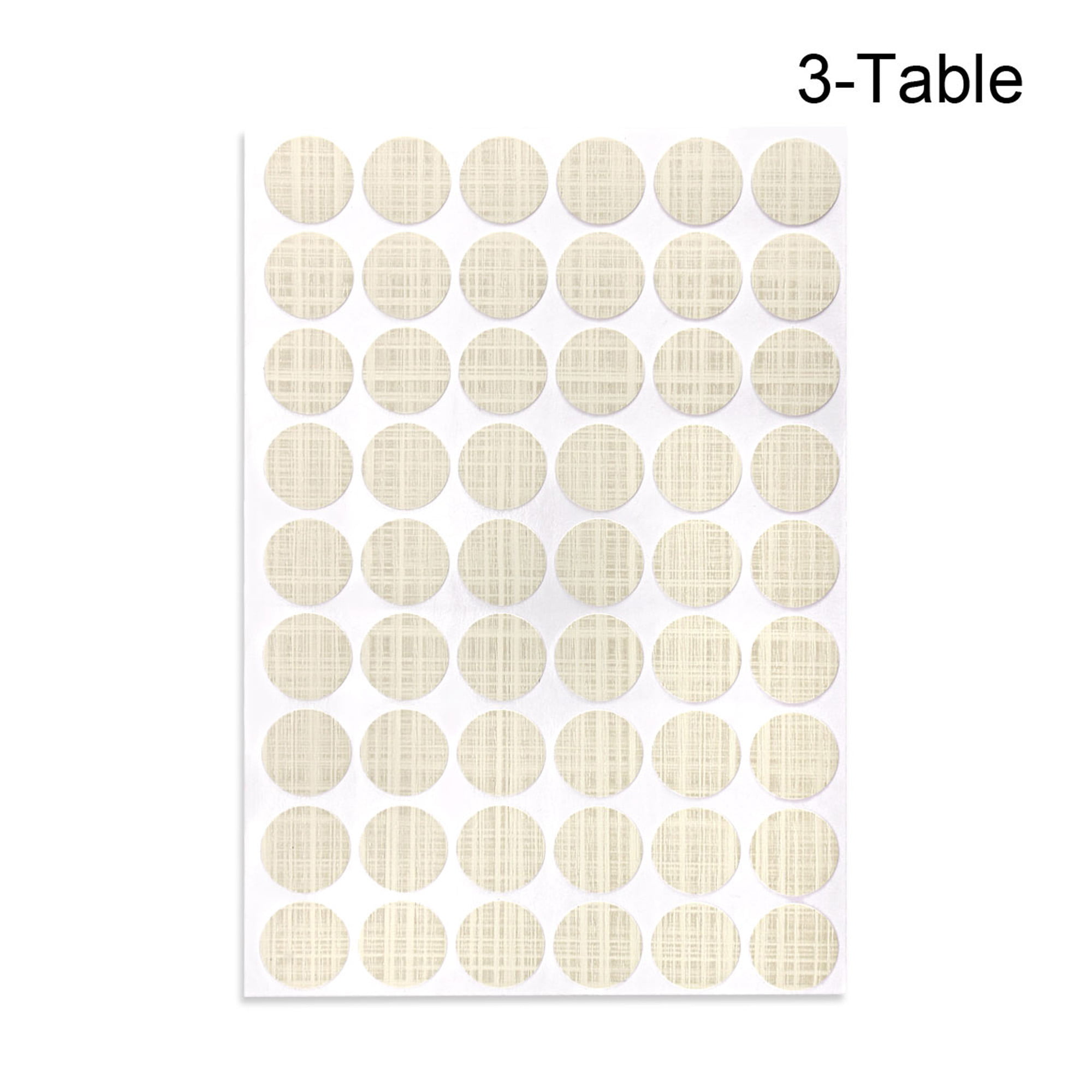 3 Tables Caps Dust Label 21 mm 54 in 1 Light Oak Self-Adhesive Labels with Screw Hole Self-Adhesive Screw caps