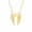 Gold, variant on Silver Stainless Steel Angel Wings Pendant Chain Necklace for Female Jewelry