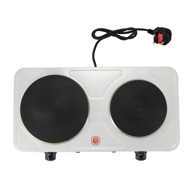 2500w DualPlate Portable Electric Hot Plate Cooking Hob Stove Cooker