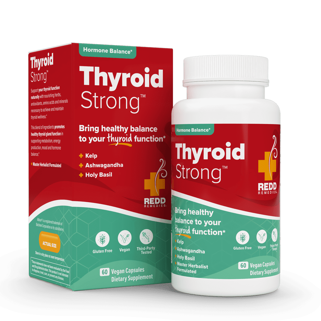 Redd Remedies, Thyroid Strong, Supports Healthy Thyroid Function and Balance, 60 Vegan Capsules