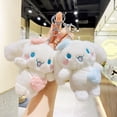 thumbnail image 2 of Llaveros de felpa de la serie Sanrio para niños, 45 estilos, bonitos juguetes colgantes, Cinnamoroll, Hello Kitty, Kuromi, My Melody, figuras, muñeco de Peluche, regalo para niños Fivean unisex, 2 of 2