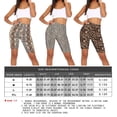 thumbnail image 3 of Loliuicca Women Printed Stretch Short High Waist Athletic Biker Short Pants, 3 of 3