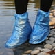 thumbnail image 5 of Fundas impermeables para zapatos para lluvia, fundas antideslizantes para zapatos con control de arena, botas de nieve reutilizables con suela de goma de PVC (XL, azul), 5 of 5