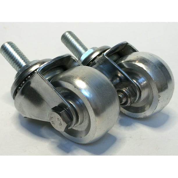 Aluminum Racing Floor Jack Casters for 21/2 Ton (2 Piece Set