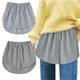 thumbnail image 3 of Falda de algodón con dobladillo desmontable para mujer, camisa falsa con cola, elástica, Irregular, a la moda, novedad de 2023, 3 of 4
