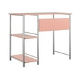 Mainstays Basic Metal Student Computer Desk, Light Pink