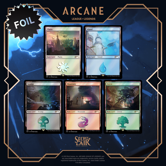 Magic the Gathering: Secret Lair x Arcane Lands (Foil) [Card Game, 2 Players]