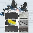 thumbnail image 6 of AreShark Folding Adirondack Rocking Chair,4-in-1 Multifunctional Patio Chair with Retractable Ottoman, Outdoor Chair Wood Texture, Lawn Chair for Porch, Backyard, Pool(Black), 6 of 9