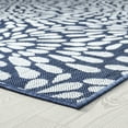 thumbnail image 5 of 8x10 Water Resistant, Large Indoor Outdoor Rugs for Patios, Front Door Entry, Entryway, Deck, Porch, Balcony | Outside Area Rug for Patio | Navy, Floral | Size: 7'11'' x 10'3'', 5 of 8