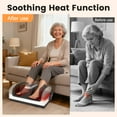 thumbnail image 4 of BAOKALER Shiatsu Foot Massager, Foot and Calf Massager with Heat, Air Compression Massage Machine for Circulation, Gifts for Mom Dad Elders, Home Office Use, White, 4 of 9