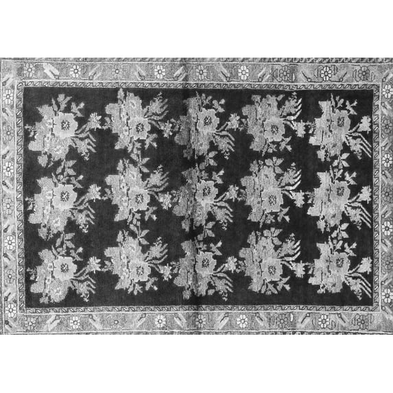 Ahgly Company Indoor Rectangle Persian Gray Traditional Area Rugs, 2' x 3'