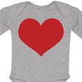 thumbnail image 4 of Inktastic Red Heart Valentine Boys or Girls Long Sleeve Baby Bodysuit, 4 of 5