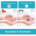 thumbnail image 4 of Tapones para los oídos para dormir con cancelación de ruido, tapones para los oídos de silicona suave que bloquean el sonido, tapones para los oídos reutilizables y lavables para dormir, tra, 4 of 4