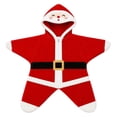 thumbnail image 4 of GiLiling Baby Starfish Onesie Christmas Newborn Romper Fleece Starfish Onesie Starfish Baby OutfitLong Sleeve Romper Cute Funny Bodysuit (Brick Red, 6 Months), 4 of 5