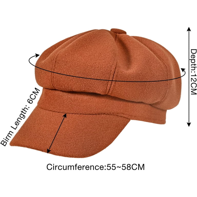 6887 Women’s Newsboy Cap Wool Blend Retro Solid Color Girls Fashion Gatsby Women main image 3