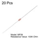 thumbnail image 2 of 20PCS Termistores NTC Resistores MF58 3950B 100K Ohm Sensor de temperatura sellado en vidrio, 2 of 3