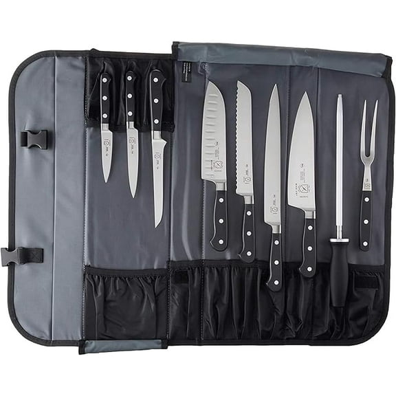 Mercer Culinary Renaissance 10-Piece Forged Steel Knife Set, Black