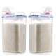 thumbnail image 3 of Contenedor De Cereales, Caja De Almacenamiento De Granos Transparente Diseño Hermético Tapa De Taza Medidora Sin BPA Para Cocina Para Nueces Para Cereales Para Harina, 3 of 8