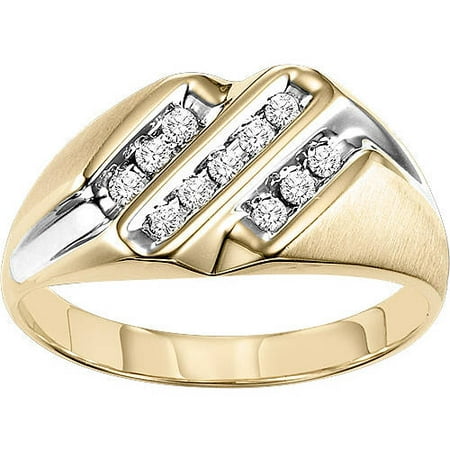 Men's 1/4 Carat T.W. Diamond 10kt Yellow gold Ring