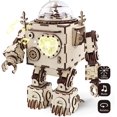 thumbnail image 1 of Robot Music Box Wooden 3D Puzzle Model Building Kit Adult DIY Kids Set Building Crafting Set Birthday Gift Boy Girl, 1 of 6
