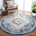 thumbnail image 2 of SAFAVIEH Phoenix Belinda Medallion Area Rug, Ivory/Blue, 6'7" x 6'7" Round, 2 of 8