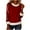 Wine, variant on FAIWAD Women's Christmas Tops Sequin Long Sleeve Fuzzy Collar Pullover Trendy Sparkly Party Clothes