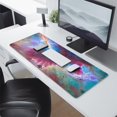 thumbnail image 2 of Large Non-Slip Rubber Base Mouse Pad for Gaming - Colorful Galaxy Design with Stitched Edges (31.5x11.8 inches): Desk & Keyboard Compatible, 2 of 7