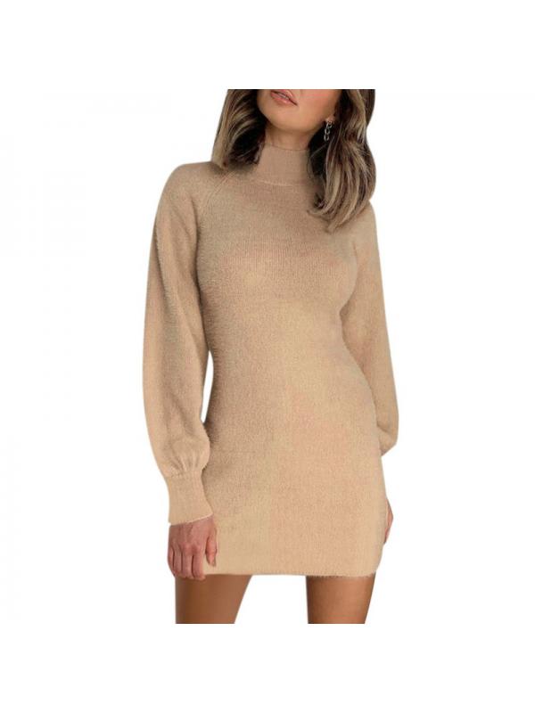 Details about / Autumn Winter Knitted Maternity Sweater Dress Elegant Maxi For Pregnant Women