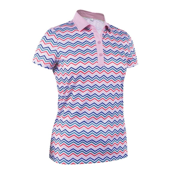 Monterey Club Women's Layla Print Golf Polo Shirt #2396
