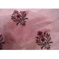 thumbnail image 4 of oneOone Cotton Silk Blush Pink Fabric Leaves & Floral Block Dress Material Fabric Print Fabric By The Yard 42 Inch Wide, 4 of 4