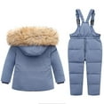 thumbnail image 3 of XXWXYD Kids Snowsuit Set Puffer Jacket & Bib Pants, Waterproof Winter Ski Suit for Toddler Boys Girls Outdoor Activities, 3 of 3